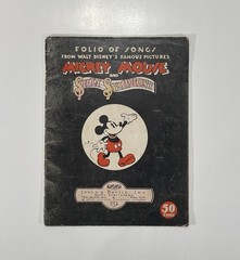 FOLIO OF SONGS Disney MICKEY MOUSE SILLY SYMPHONY Sheet Music 1934 – RARE!