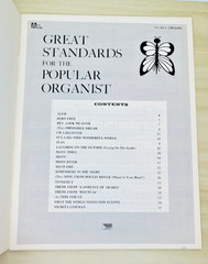 Great Standards for the Popular Organist Charles Hansen Sheet Music Vintage 1966