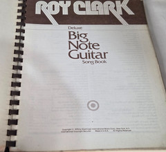 Roy Clark Big Note Guitar Song Book 1978 Vintage Sheet Music with Poster