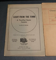 3 Antique Sheet Music Books Choral Arrangements Mixed Voices Easter M28