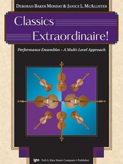 CLASSICS EXTRAORDINAIRE! STRING BASS MUSIC BOOK PERFORMANCE ENSEMBLES KJOS NEW