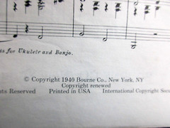 Sheet Music – San Antonio Rose by Bob Wills – 1940 Bourne Co. – Key of B Flat