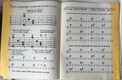 Vintage 1978 Bull’s-Eye Easy Chord Finders Poster #1 & Rhythm Chords Book