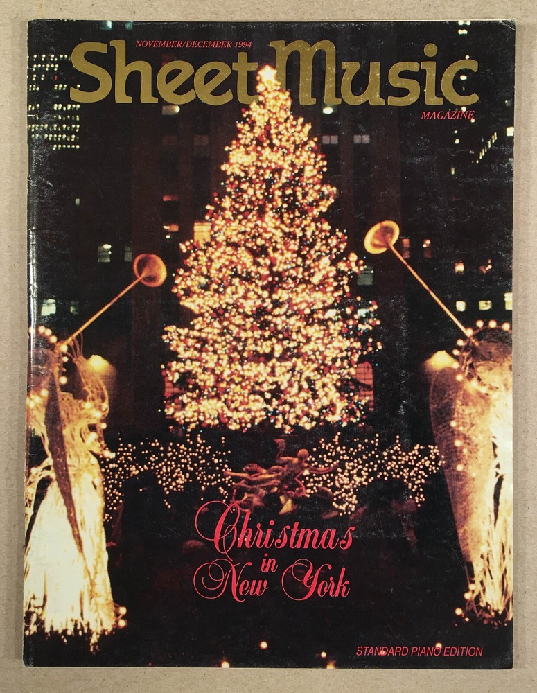 SHEET MUSIC MAGAZINE: CHRISTMAS IN NEW YORK, NOV/DEC 1994, 80 Pages VG Piano Std