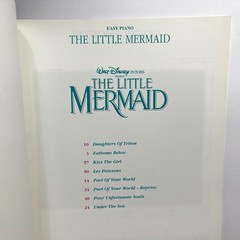 Disney The Little Mermaid Easy Piano Sheet Music Book 1989