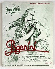 Franz Lehar&rsquo;s Paganini: A Light Opera in 3 Acts – Amateur Operatic Version