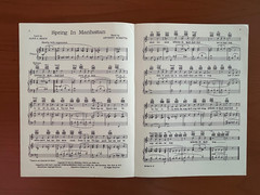 Spring In Manhattan sheet music, 1952, sung by Tony Bennett