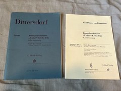 Karl Ditters von Dittersdorf Double Bass Concerto in E major Krebs 172 Piano Red
