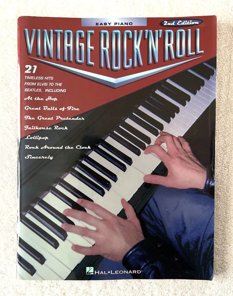 Vintage Rock&rsquo;N&rsquo;Roll Easy Piano Elvis Beatles The Chordettes Bill Haley Jerry Lee