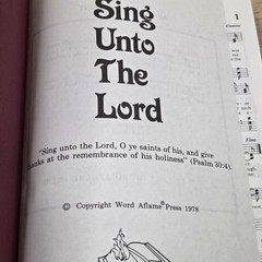 Vintage Sing Unto The Lord Pentacostal Hymnal Word Aflame Press 14th Ed 1994