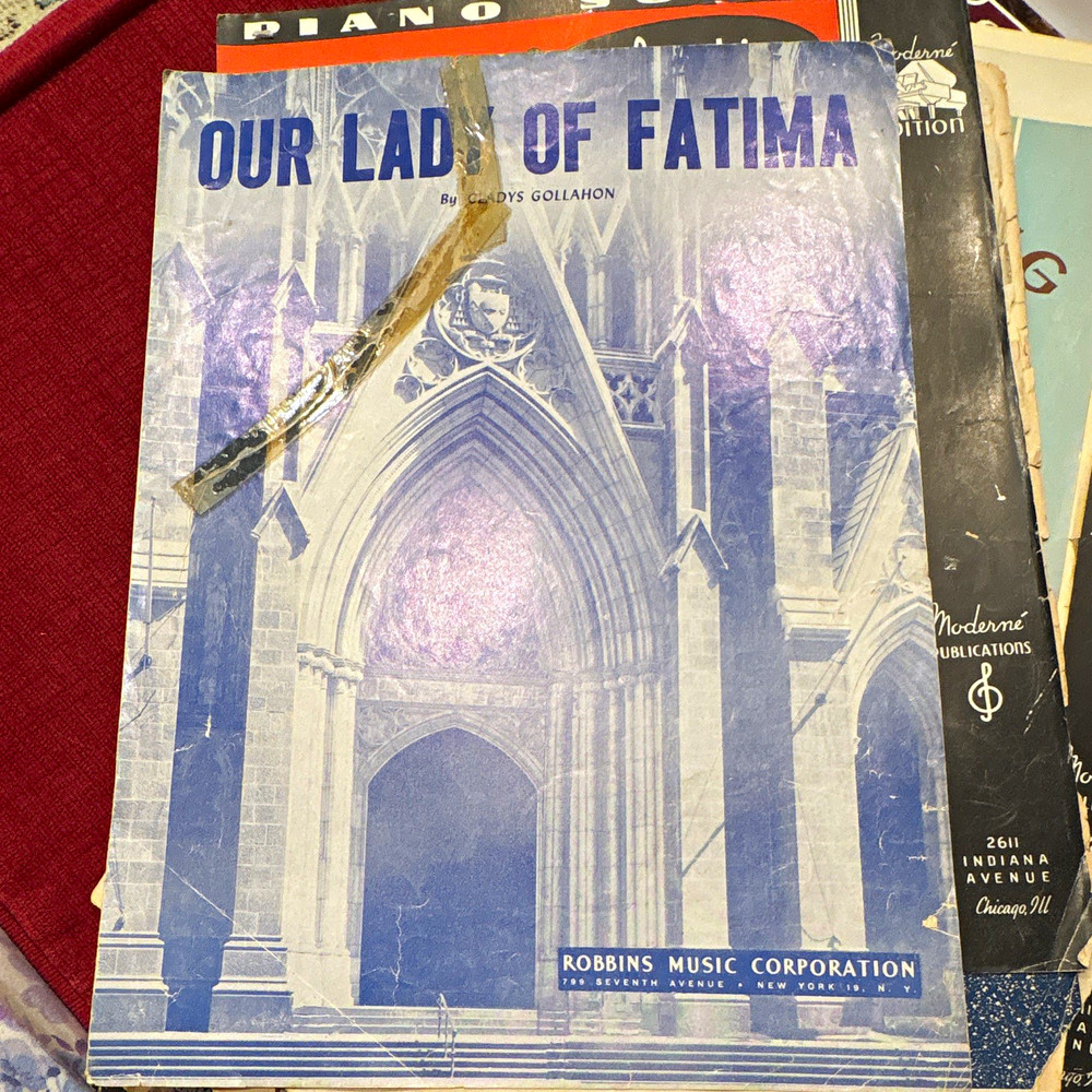 Robbins Music Corp Our Lady of Fatima Sheet Music Piano Religious & Devotional
