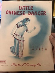 P 1947 9×12 Exotic Instrumental Sheet Music LITTLE CHINESE DANCER Charles Marsh