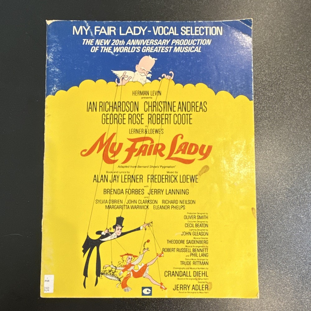 Chappell & Co. My Fair Lady Vocal Selection Sheet Music Song Book Piano/Voice
