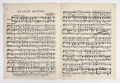 1941 My Adobe Hacienda Billy Williams Vintage Sheet Music Piano Vocal Massey