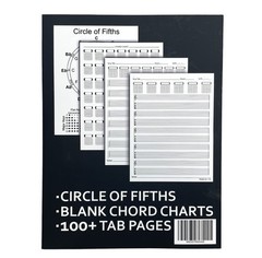 Cool Cat Guitar Tab Notebook Blank Music Tabs Journal Composition Songwriting