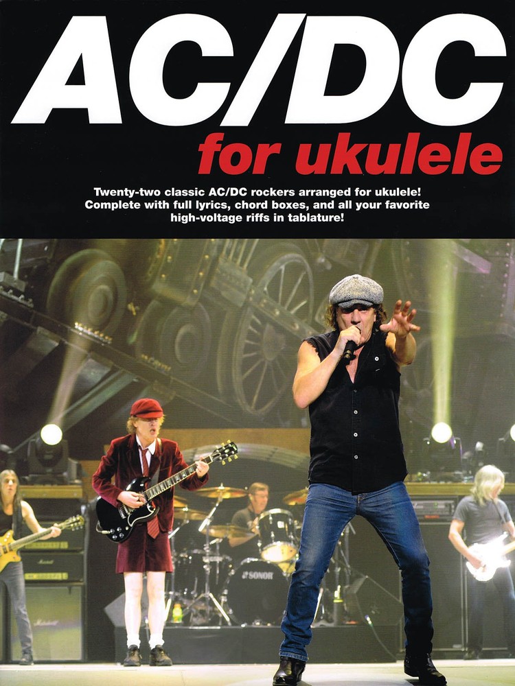 AC/DC for Ukulele Tab Sheet Music Chords 22 Metal Rock Songs Uke Music Book