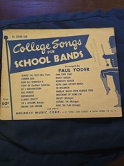 College Songs for School Bands Bb Tenor Saxophone 1951 By Paul Yoder Melrose