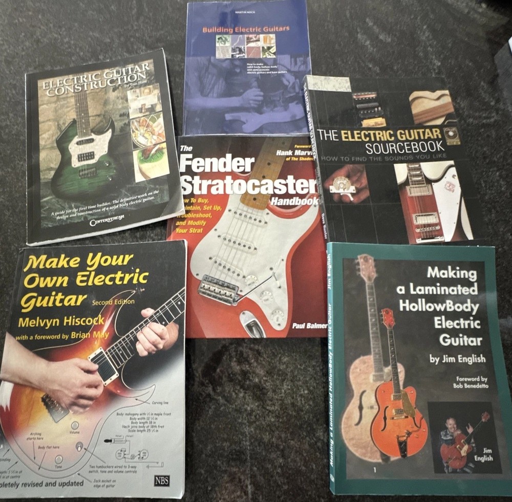 Vtg (6) Building Electric Guitar Source Fendor Stratocaster Books
