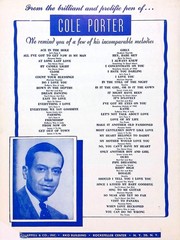 It&rsquo;s All Right With Me Sheet Music Can-Can Frank Sinatra Shirley MacLaine 1960
