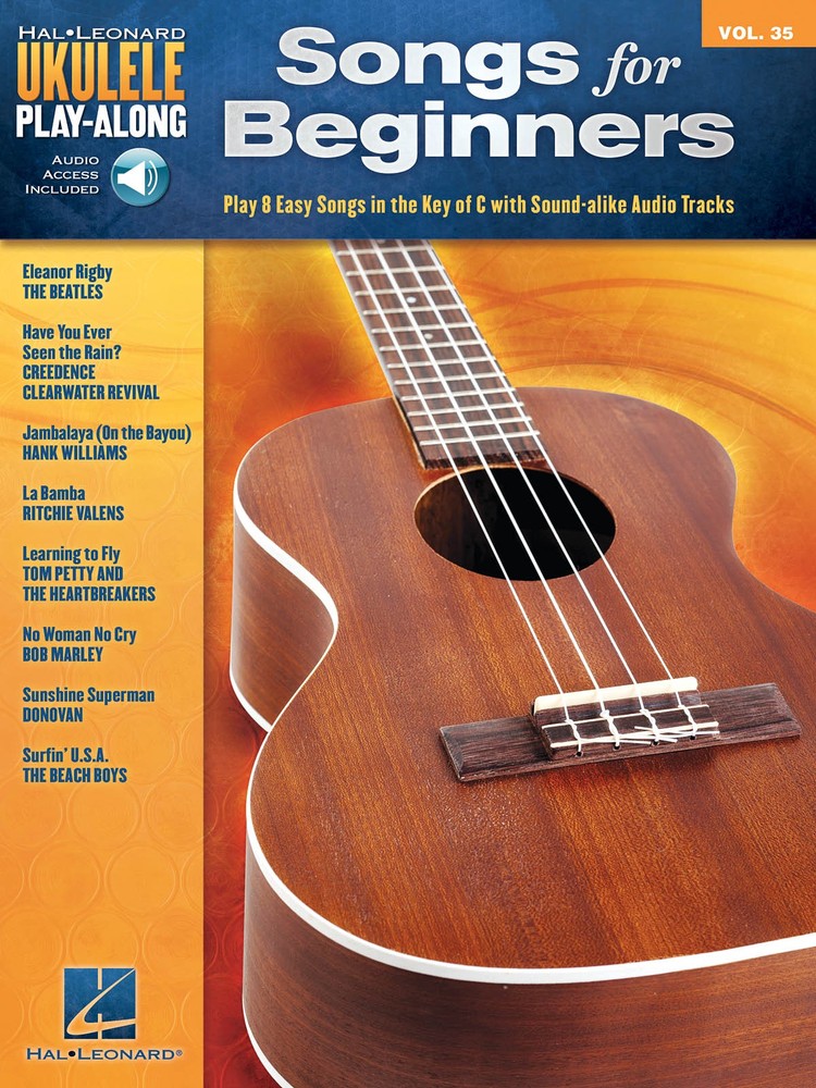 Songs for Beginners Ukulele Play-Along Vol 35 Tab Easy Sheet Music Book & Audio