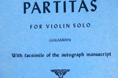 Bach Sonatas & Partitas Violin Solo Book IMC with Facsimile of Manuscript 2525