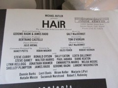 Vintage « Hair » The Rock Musical Songs,Vocals,Photos and more Book 1967/68. Fair
