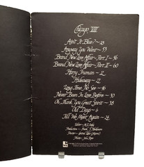 Chicago VIII Sketch Scores POSTER Sheet Music Song Book Piano 70s Rock M15