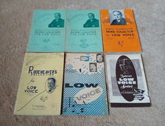 Rodeheaver, Zondervan Low Voice Song Book Collection, Piano Solo, Religious