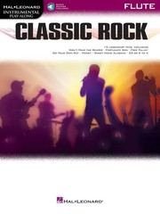 Classic Rock for Flute Solo Sheet Music 15 Songs Play-Along Book Online Audio