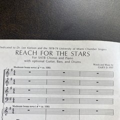 Reach for the Stars by Gary D. Fry Sheet Music SATB Chorus U of Miami
