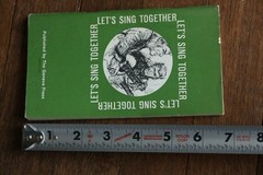 Let&rsquo;s Sing Together Antique Green Geneva Folk Gospel Christian Song Book 50&rsquo;s