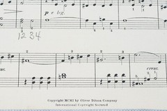 1901 A. Jul. Beidermann Daisy Antique Piano Sheet Music, Oliver Ditson Company