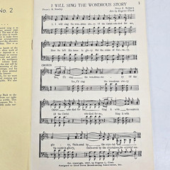 Choir Arrangements No. 2 Back To The Bible Choir Songbook Christian 1958 Vintage