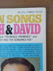 40 Golden Songs Burt Bacharach David Bb Eb Combo Sheet Music Spiral Bound 1970
