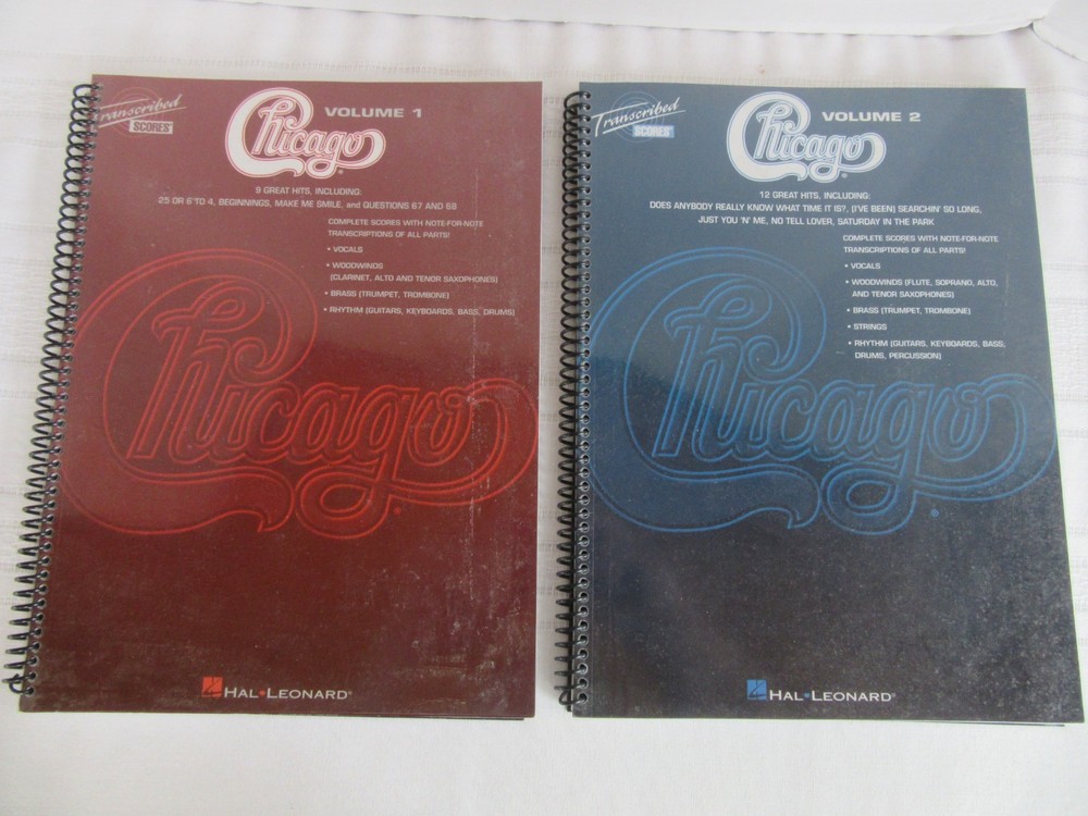 Chicago Volume 1 and 2 Transcribed Scores