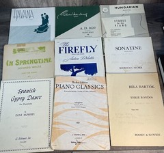 Vintage Piano Solos Sheet Music Boston Music Fischer Lot of 26