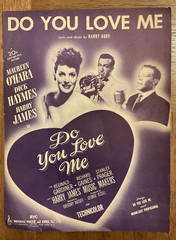 Vintage Do You Love Me 1946 Sheet Music Maureen OHara Dick Haymes Harry James