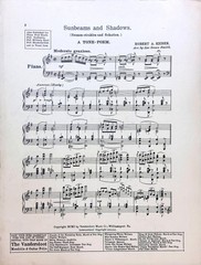 Sunbeams And Shadows Sheet Music Advanced Piano Solo Robert Keiser 1901