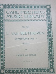 Beethoven -Symphony No 3 for Piano & Violin – Fischer Music Library -Sheet Music