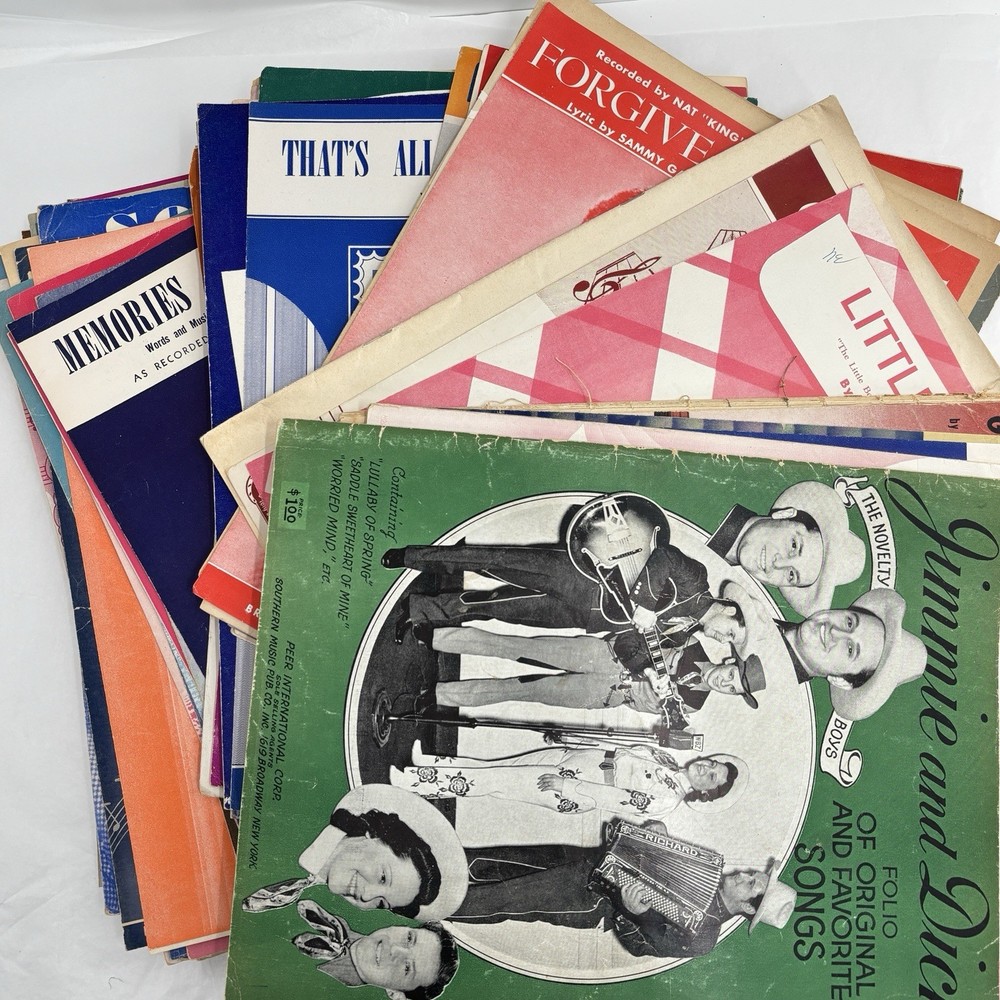 Vintage Sheet Music Lot Various Conditions And Genres 60ish Pieces