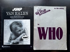 Vtg Rock Sheet Music Books Zeppelin, Hendrix, Van Halen, The Who, Foreigner