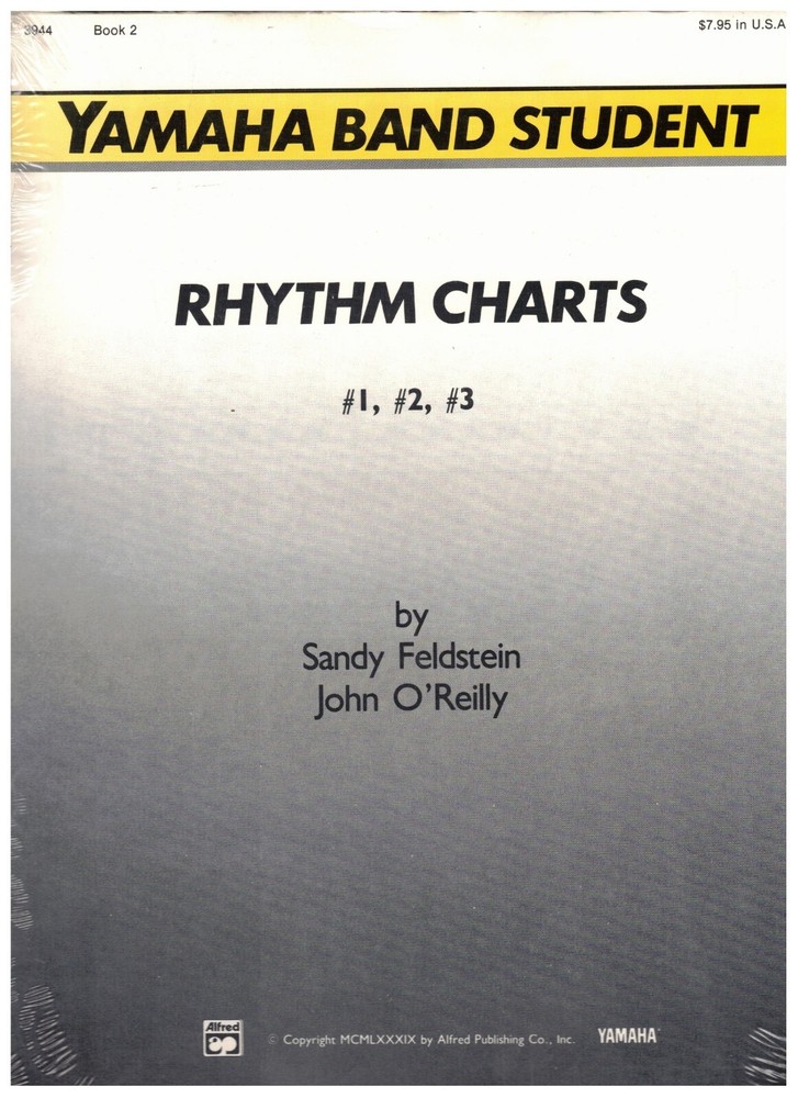 YAMAHA BAND STUDENT BOOK 2 RHYTHM CHARTS #1, #2, #3 SEALED BRAND NEW ON SALE