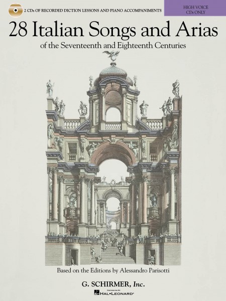 28 Italian Songs & Arias of the 17th and 18th Centuries High Voice CDs 050600451