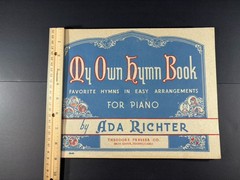 Vintage 1941 My Own Hymn Book Easy Piano Arrangements Ada Richter Sheet Music