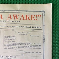 AMERICA AWAKE SHEET MUSIC GEORGE CLINTON BAKER LIBERTY SANTA BARBARA CA USA