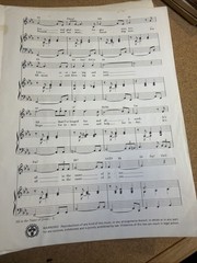 Vintage Southern Gospel Sheet Music All In The Name Of Jesus Round Notes 1975 VG