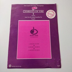 Chariots Of Fire Sheet Music Vangelis Coates Easy Piano Warner Bros 1982 Vintage