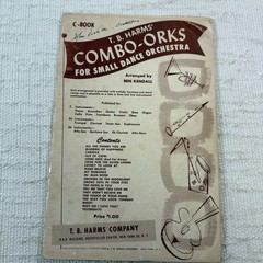 Lot 2 Combo-Orks C Book Instruments Songbook Piano Sheet Music 1952-53 Harms