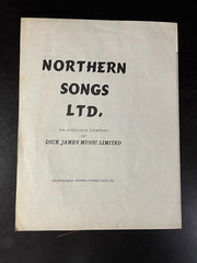 THE BEATLES -I FEEL FINE- SHEET MUSIC NORTHERN SONGS ENGLISH UK -3521