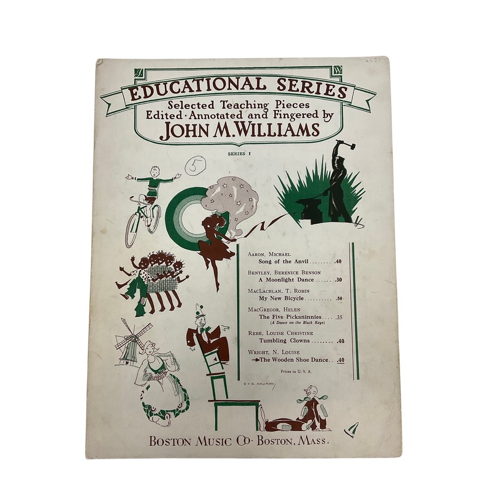 Educational Series The Wooden Shoe Dance Sheet Music 1929 N Louise Wright